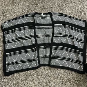 BCBGeneration Black & White Kimono Sweater